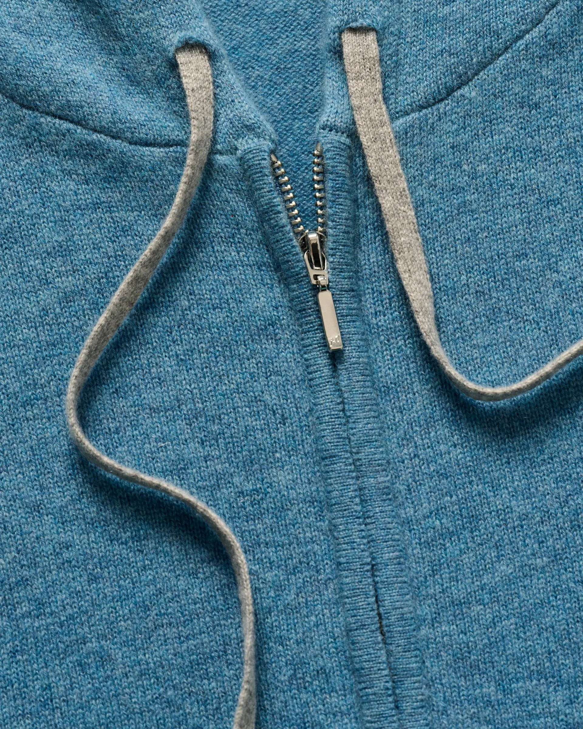 Amanda Cashmere Full Zip Hooded Sweater