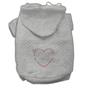 Angel Heart Rhinestone Hoodies Grey Xs (8)