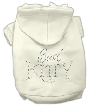 Bad Kitty Rhinestud Hoodie Cream M (12)