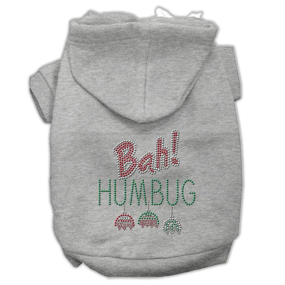 Bah Humbug Rhinestone Hoodies Grey Xxl (18)