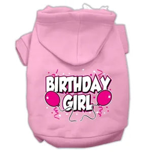 Birthday Girl Screen Print Pet Hoodies Light Pink Size Xs (8)