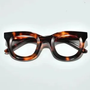 Black Mask Unisex Full Rim Square Acetate Eyeglasses L6688