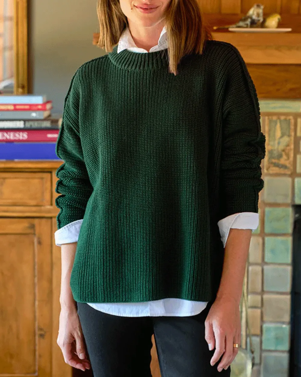 British Racing Green Montecito Sweater