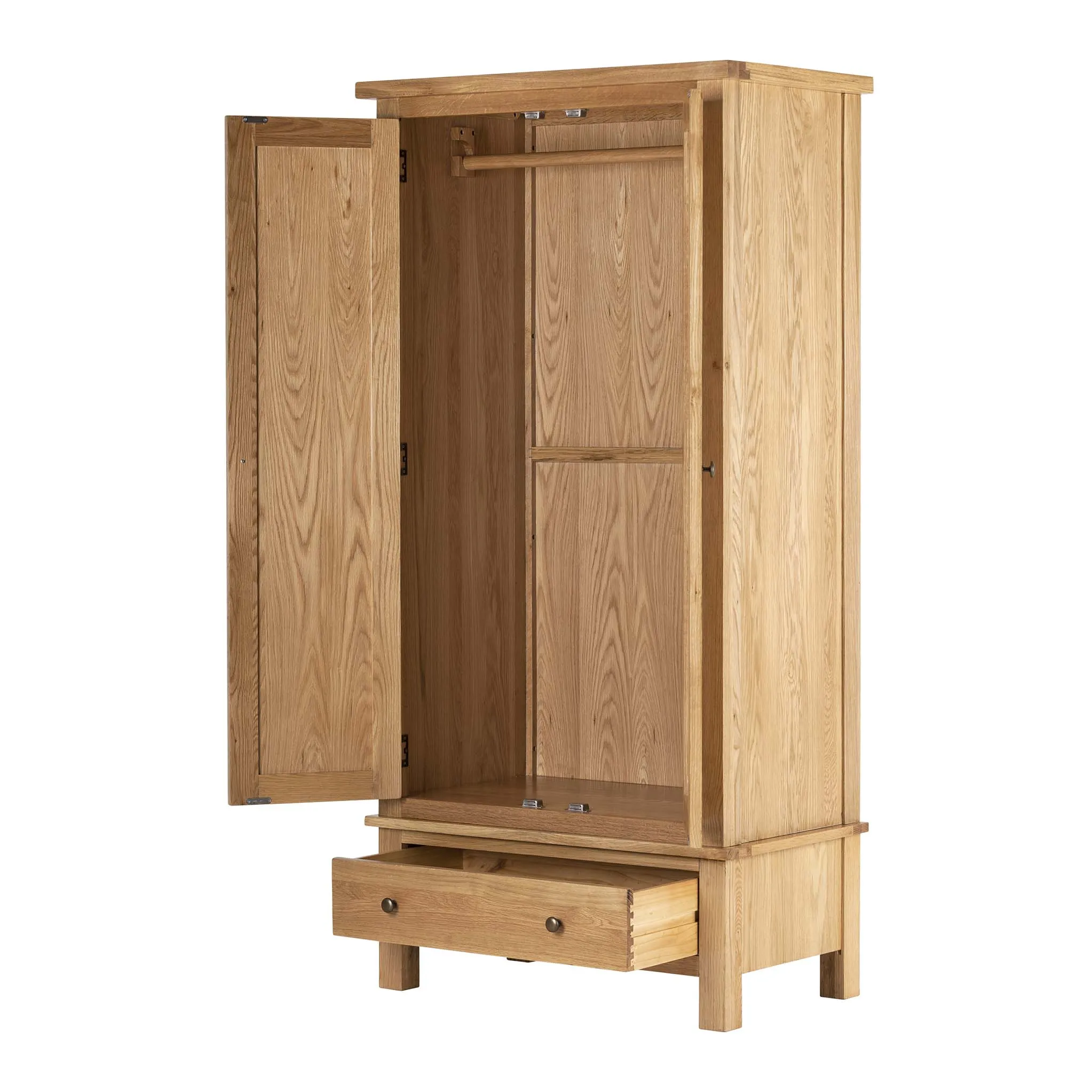 Charlestown Oak Double Wardrobe