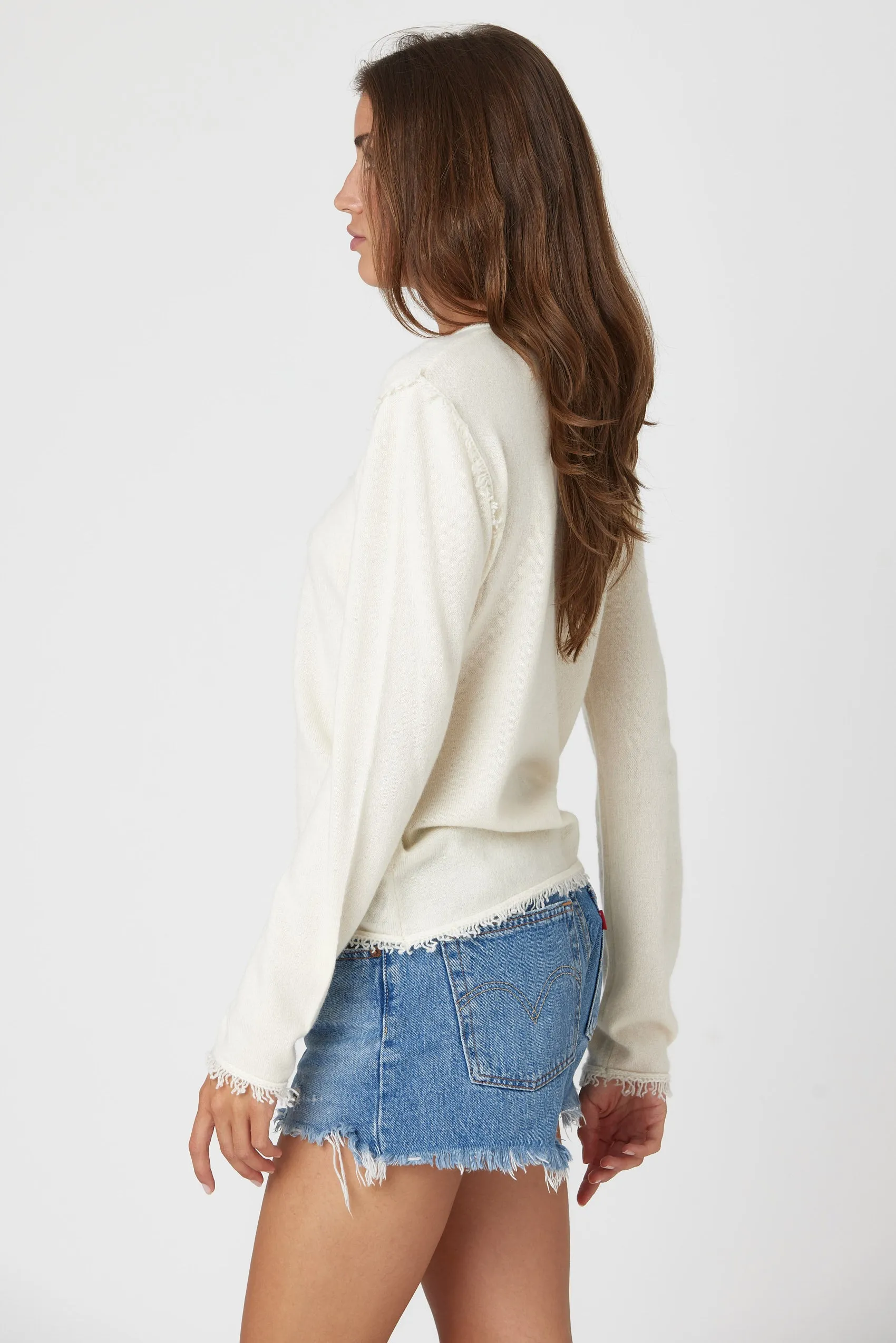 COCO Tuxedo Sweater - Winter White