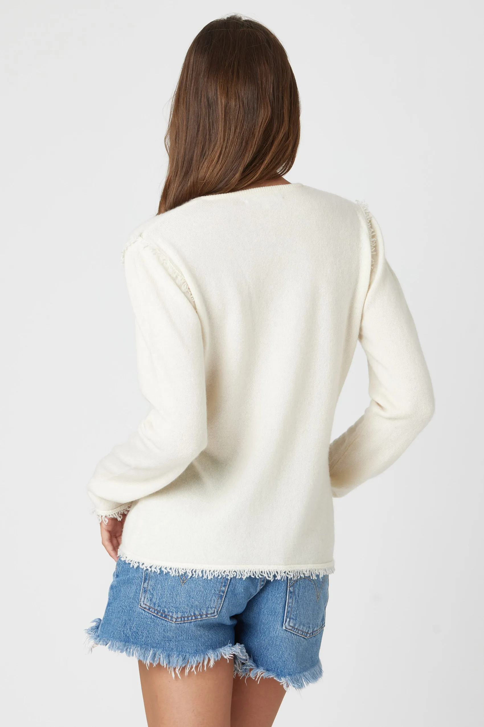 COCO Tuxedo Sweater - Winter White