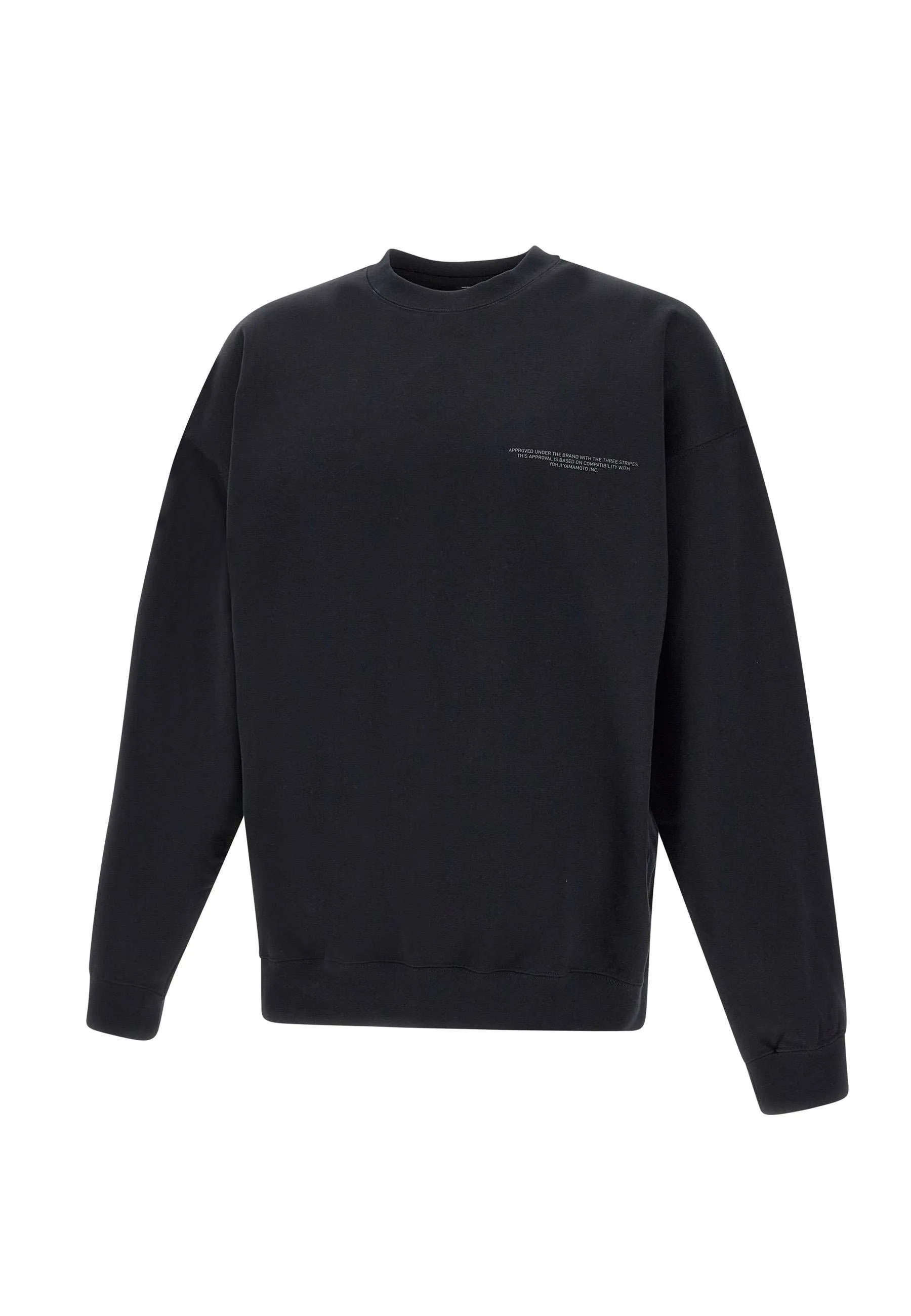 Cotton Black Crew Neck Sweatshirt