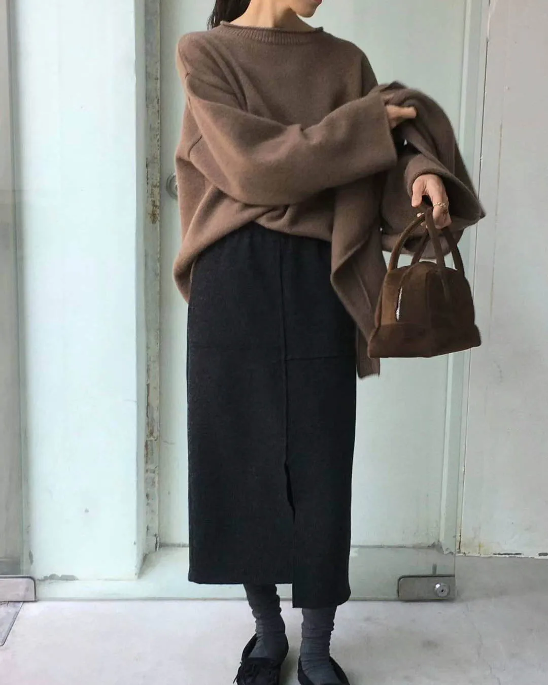 FIONA SWEATER SET MOCHA