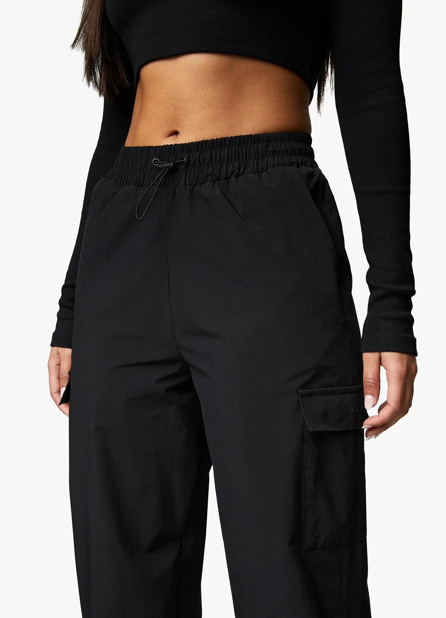 Gym King Utility Woven Cargo Pant - Black