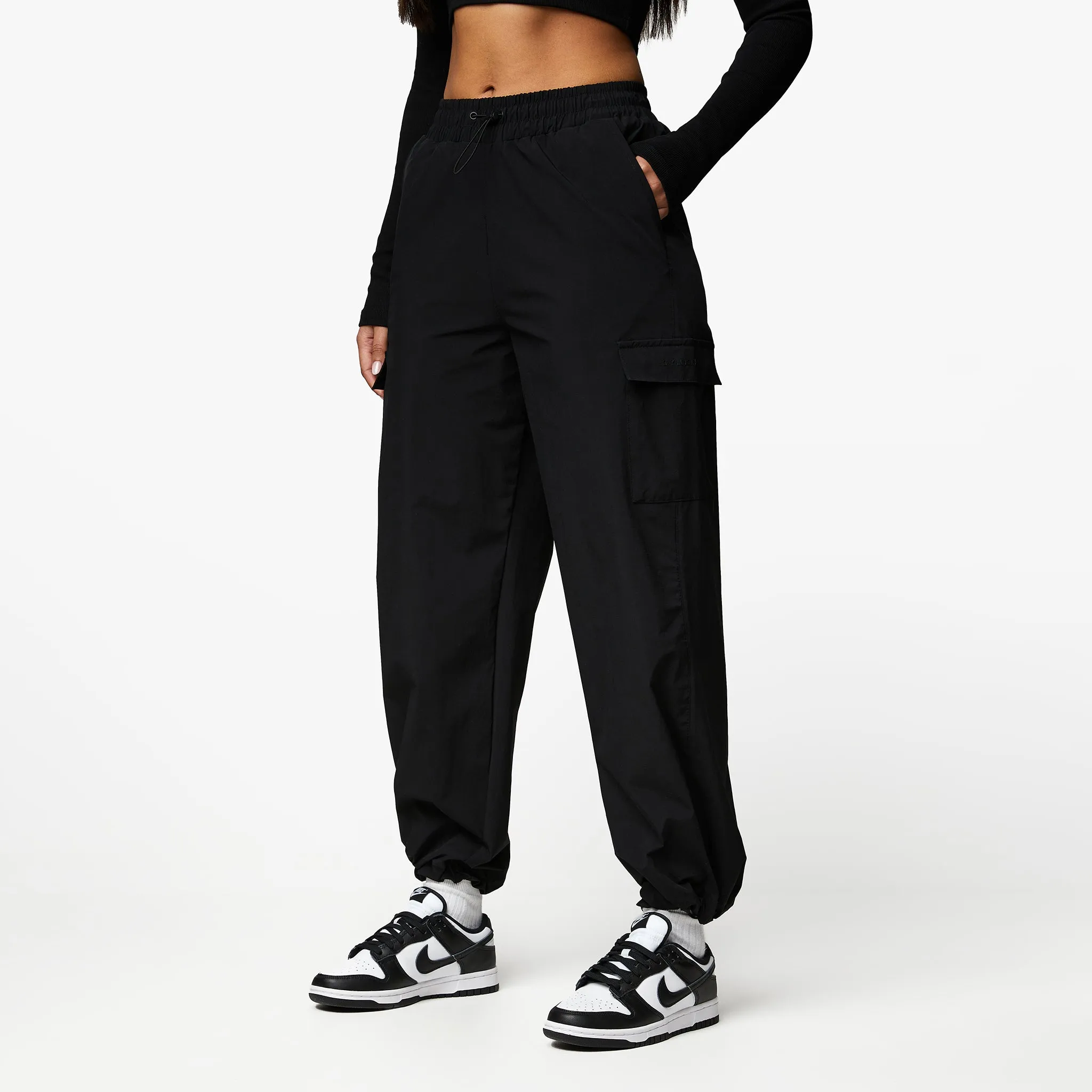 Gym King Utility Woven Cargo Pant - Black