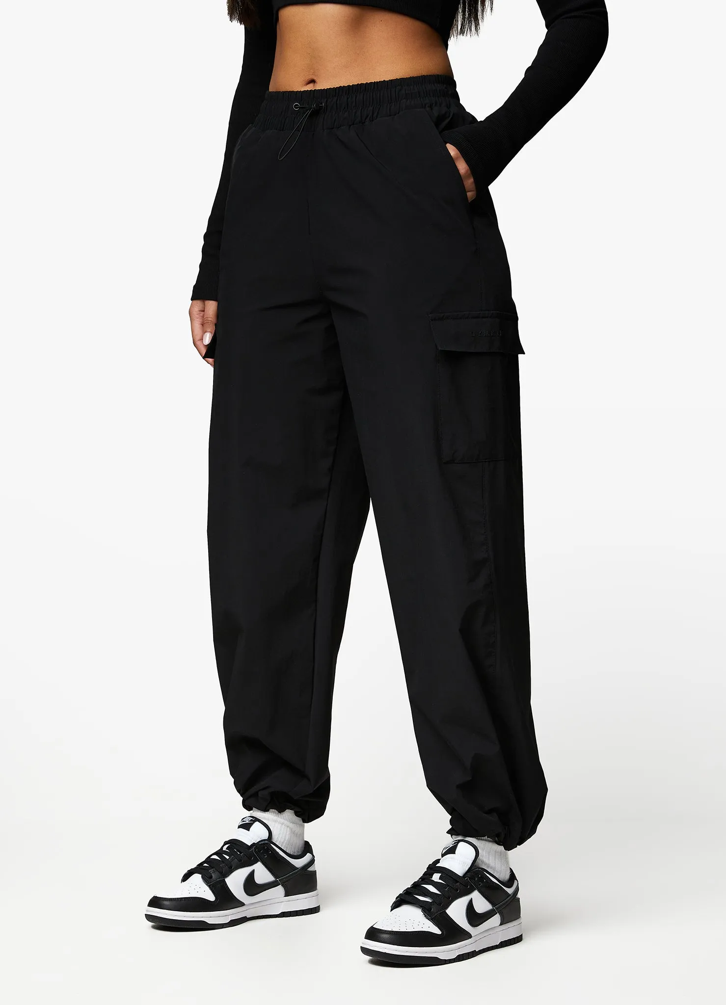 Gym King Utility Woven Cargo Pant - Black