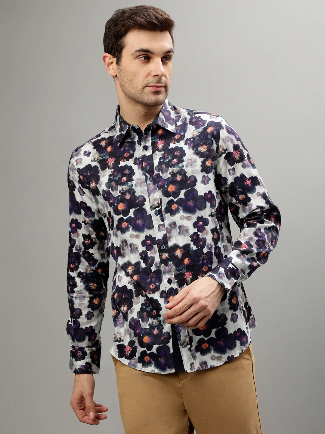 Iconic Multi Color Fashion Printed Regular fit Shirts