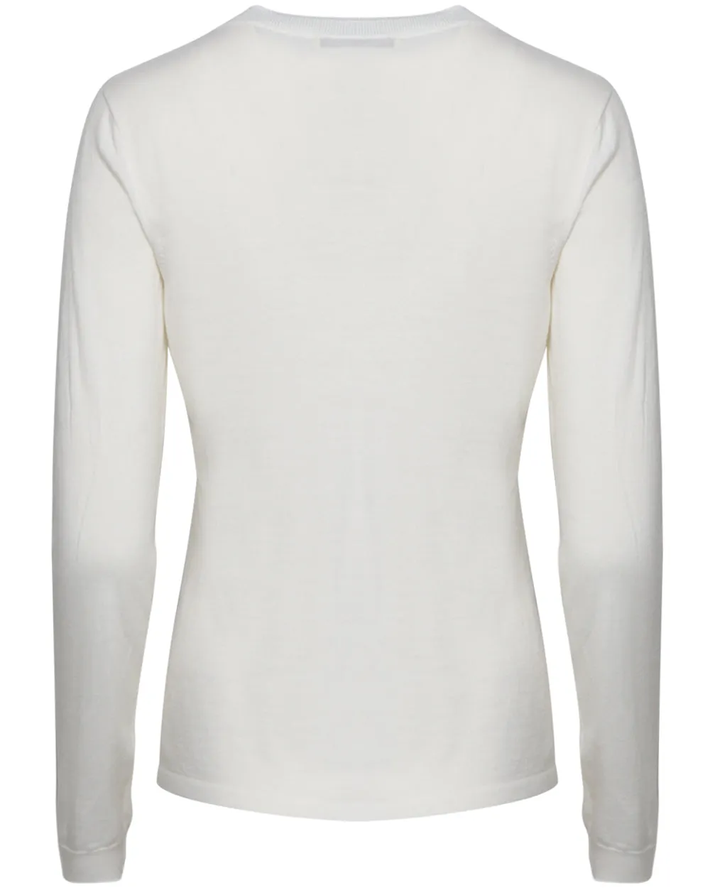 Ivory Superfine Crewneck Sweater