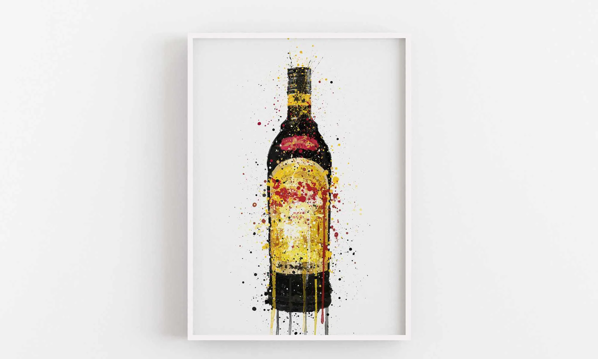 Liqueur Bottle Wall Art Print 'Merchant's Gold'