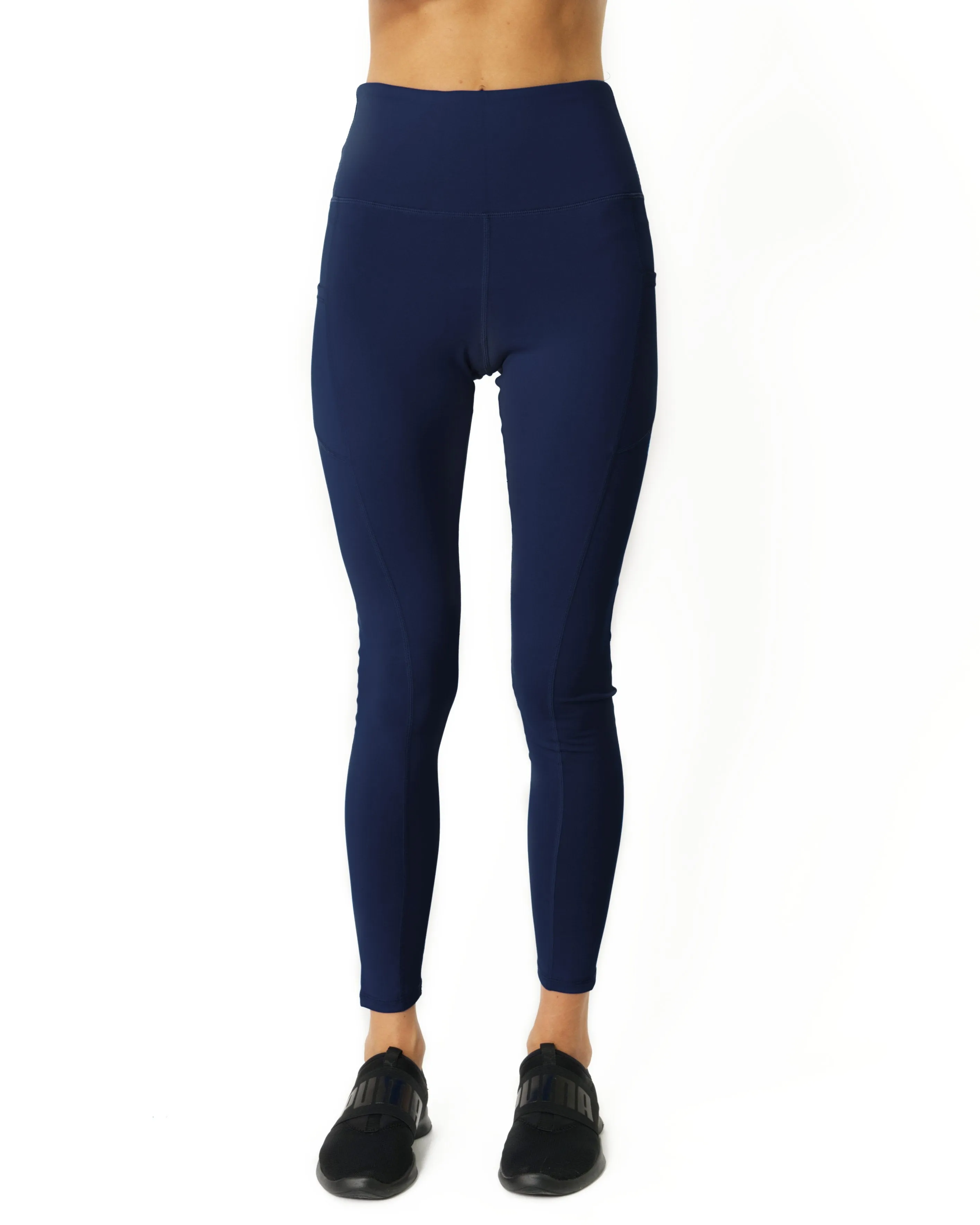 Navy Blue High Waisted  Leggings