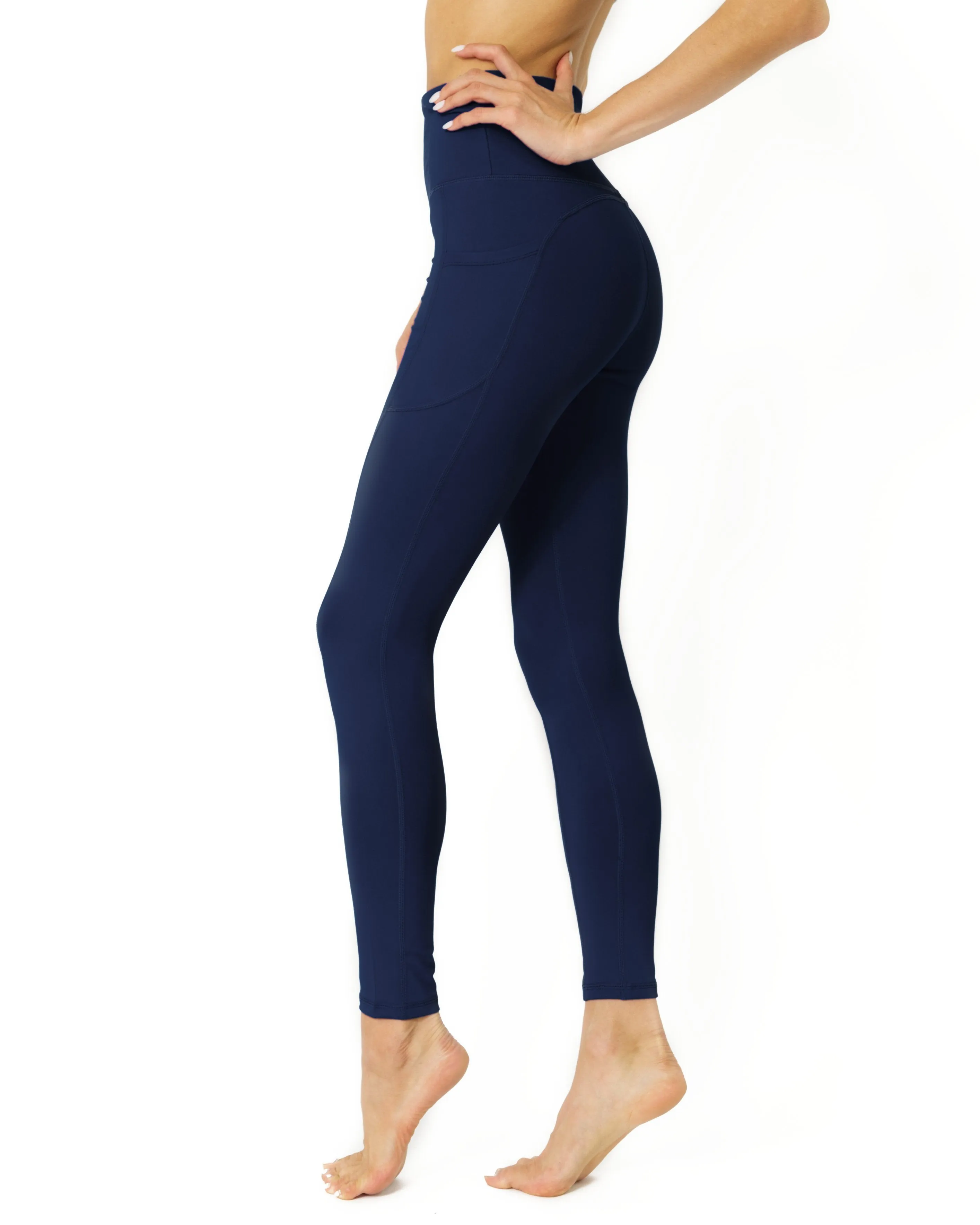 Navy Blue High Waisted  Leggings