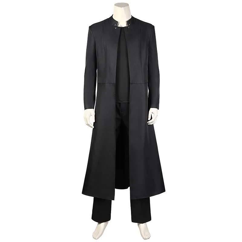 Neo The Matrix Costume The Matrix Resurrections Cosplay Black Coat Full Set