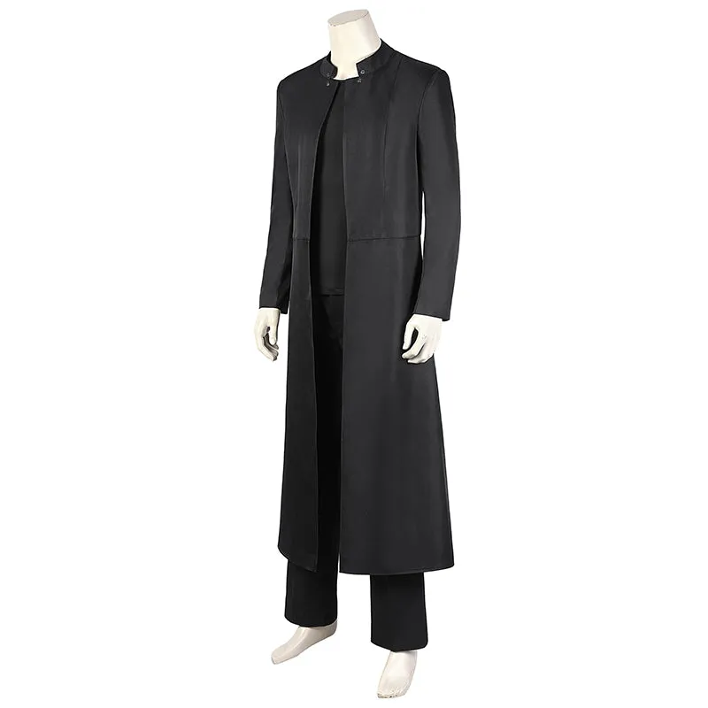 Neo The Matrix Costume The Matrix Resurrections Cosplay Black Coat Full Set