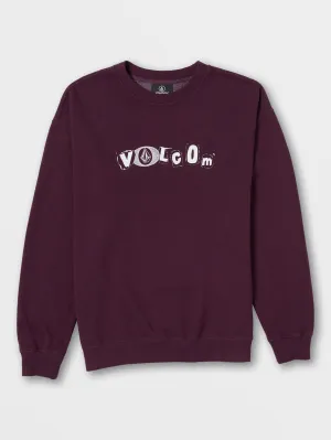 No Recess Crew Sweatshirt - Mulberry