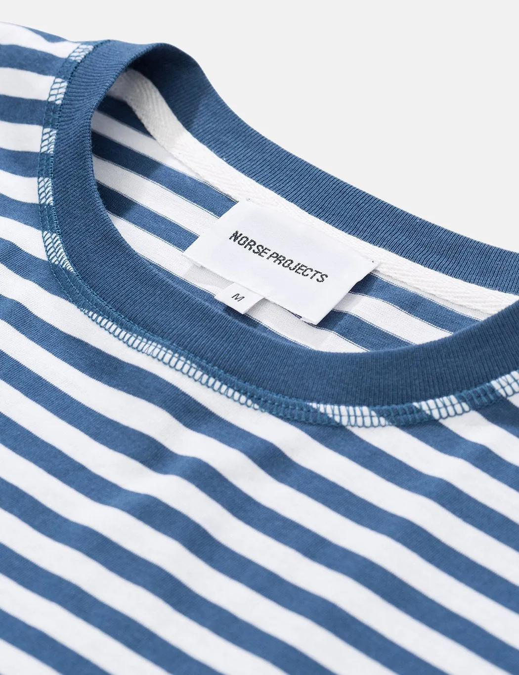 Norse Projects Niels Classic Stripe T-Shirt - Annodized Blue