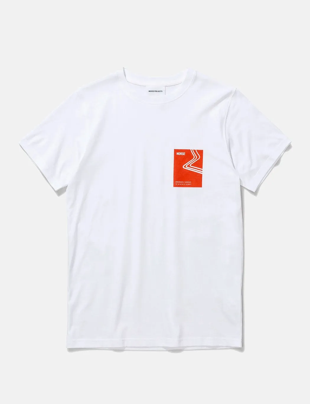 Norse Projects Niels Icographic 1 T-Shirt - White/Golden Orange