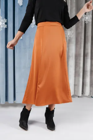 Once Upon A Time Skirt in Tangerine