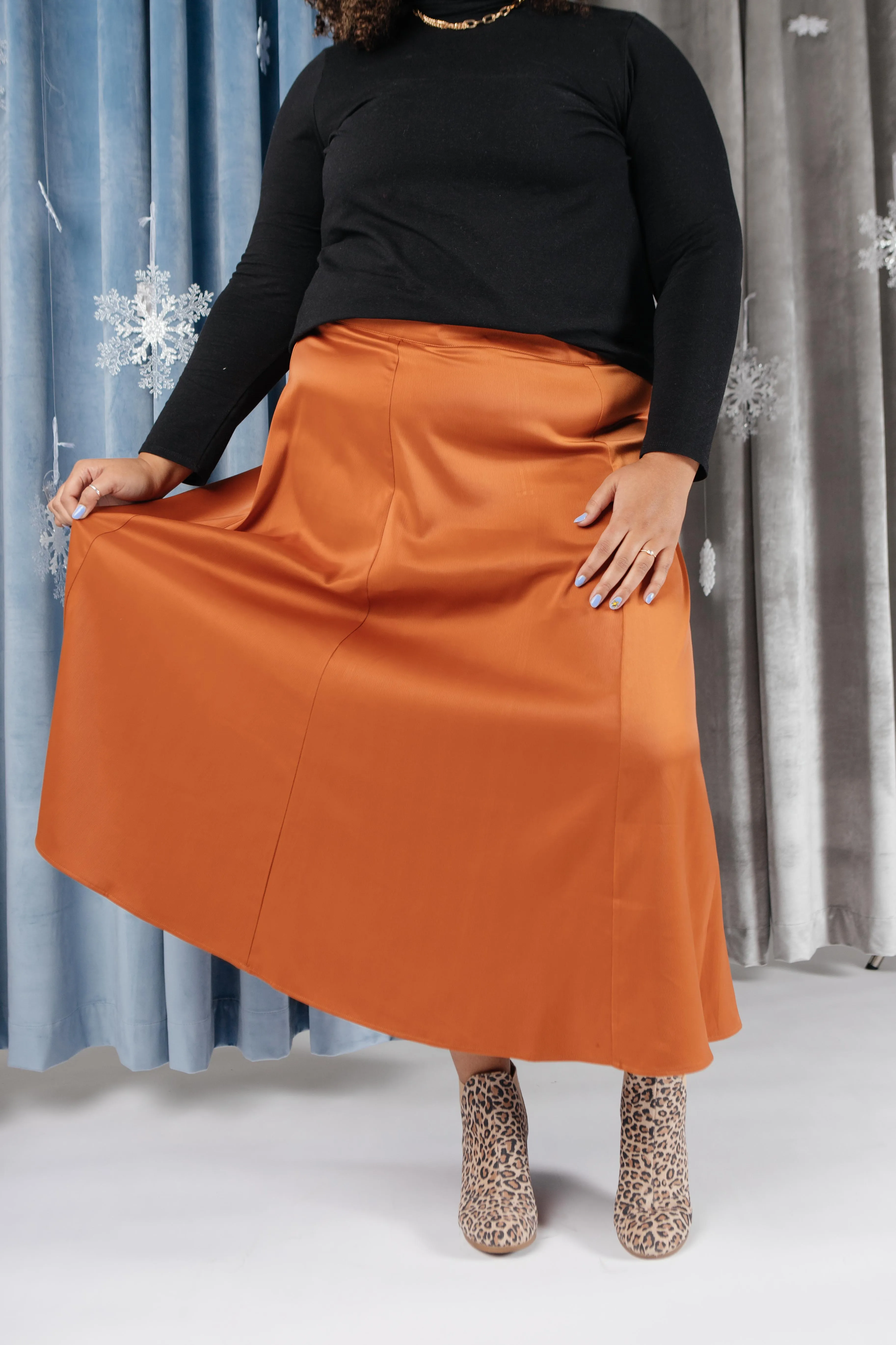 Once Upon A Time Skirt in Tangerine