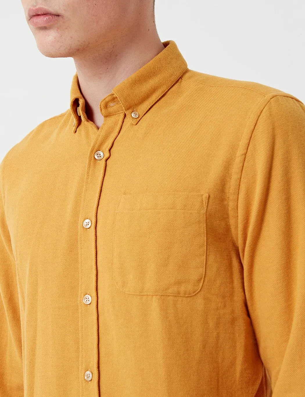 Portuguese Flannel Teca Shirt - Mustard