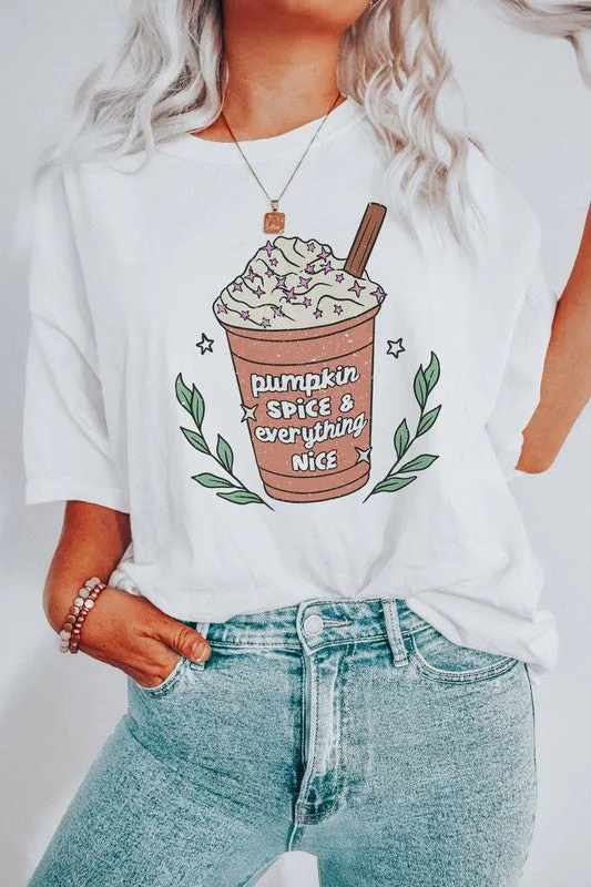 PUMPKIN SPICE & EVERYTHING NICE GRAPHIC TEE