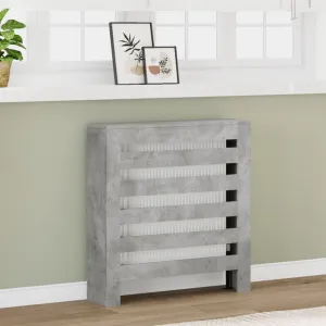 Radiator Cover Concrete Grey 78x20x82 cm Engineered Wood