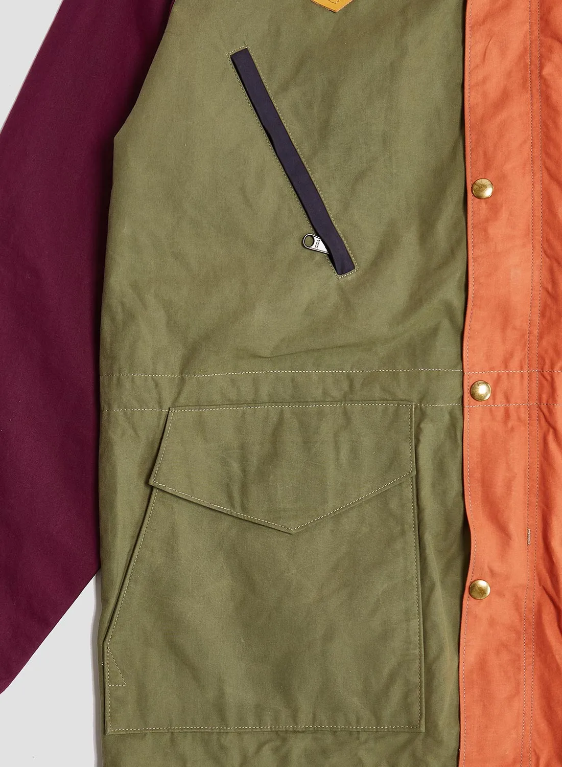 Rocky Mountain Featherbed x Nigel Cabourn Mountain Parka Dry Wax in Multicolour