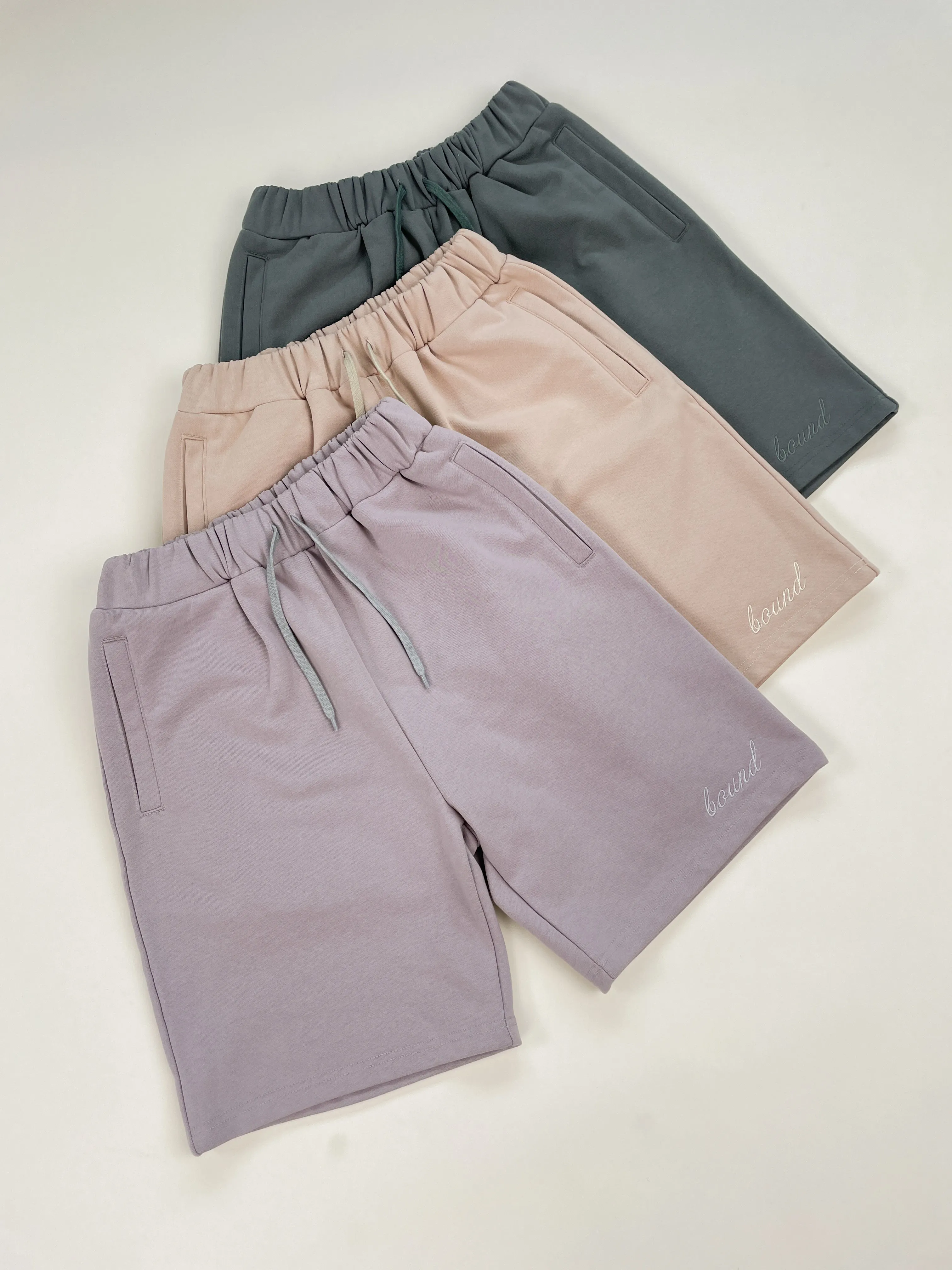 SCRIPT JOGGER SHORTS - FAWN