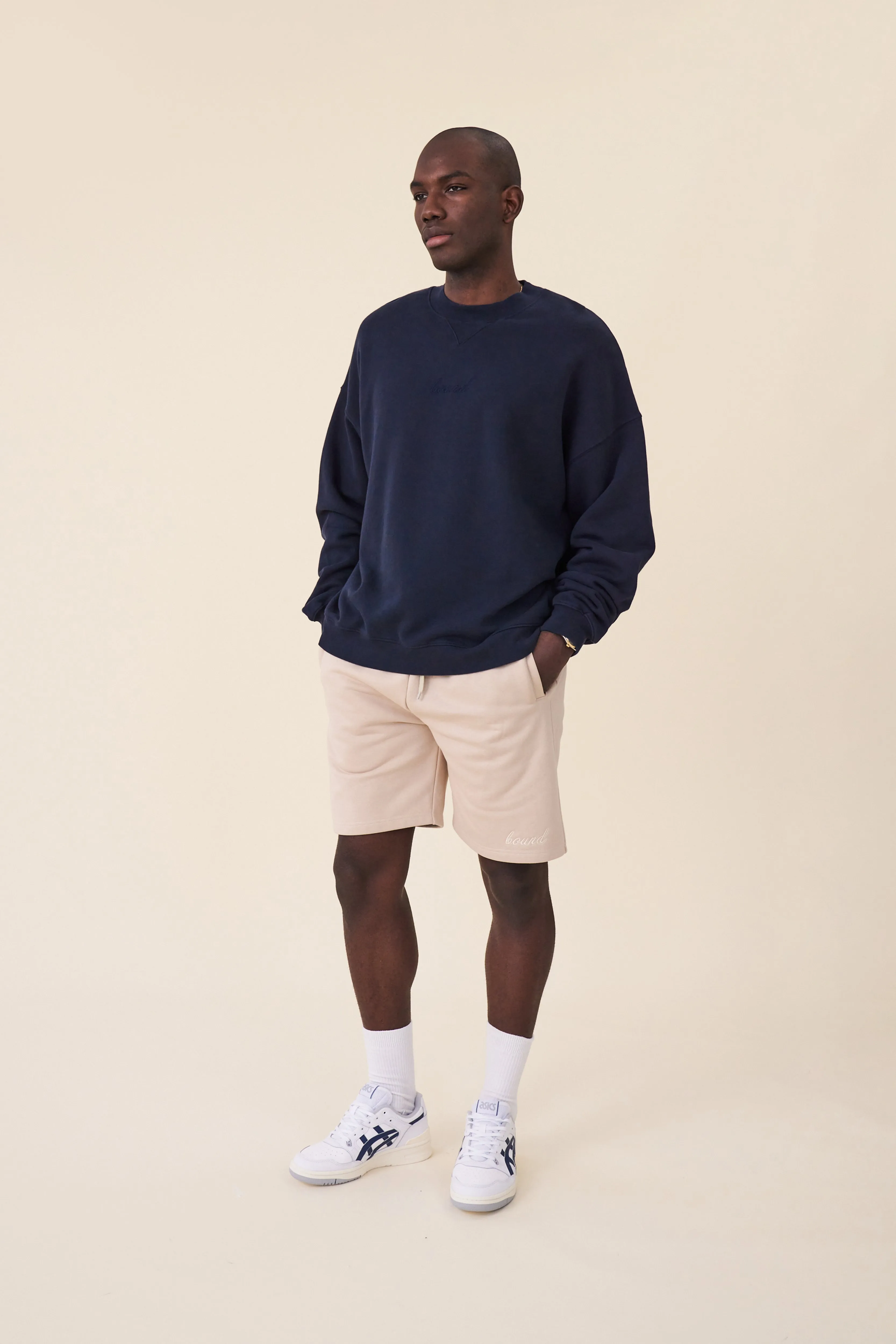 SCRIPT JOGGER SHORTS - FAWN