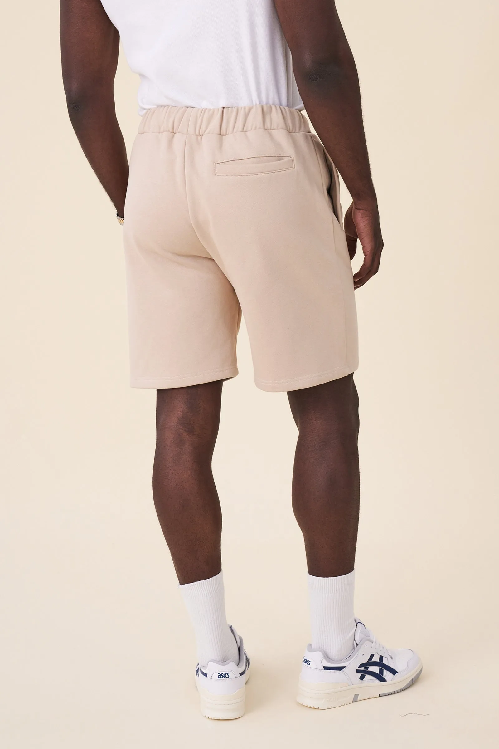 SCRIPT JOGGER SHORTS - FAWN