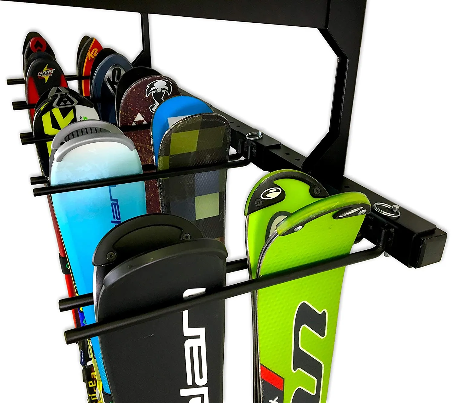 Ski Rack - Vertical 10 pairs or 12 pairs   Shelf