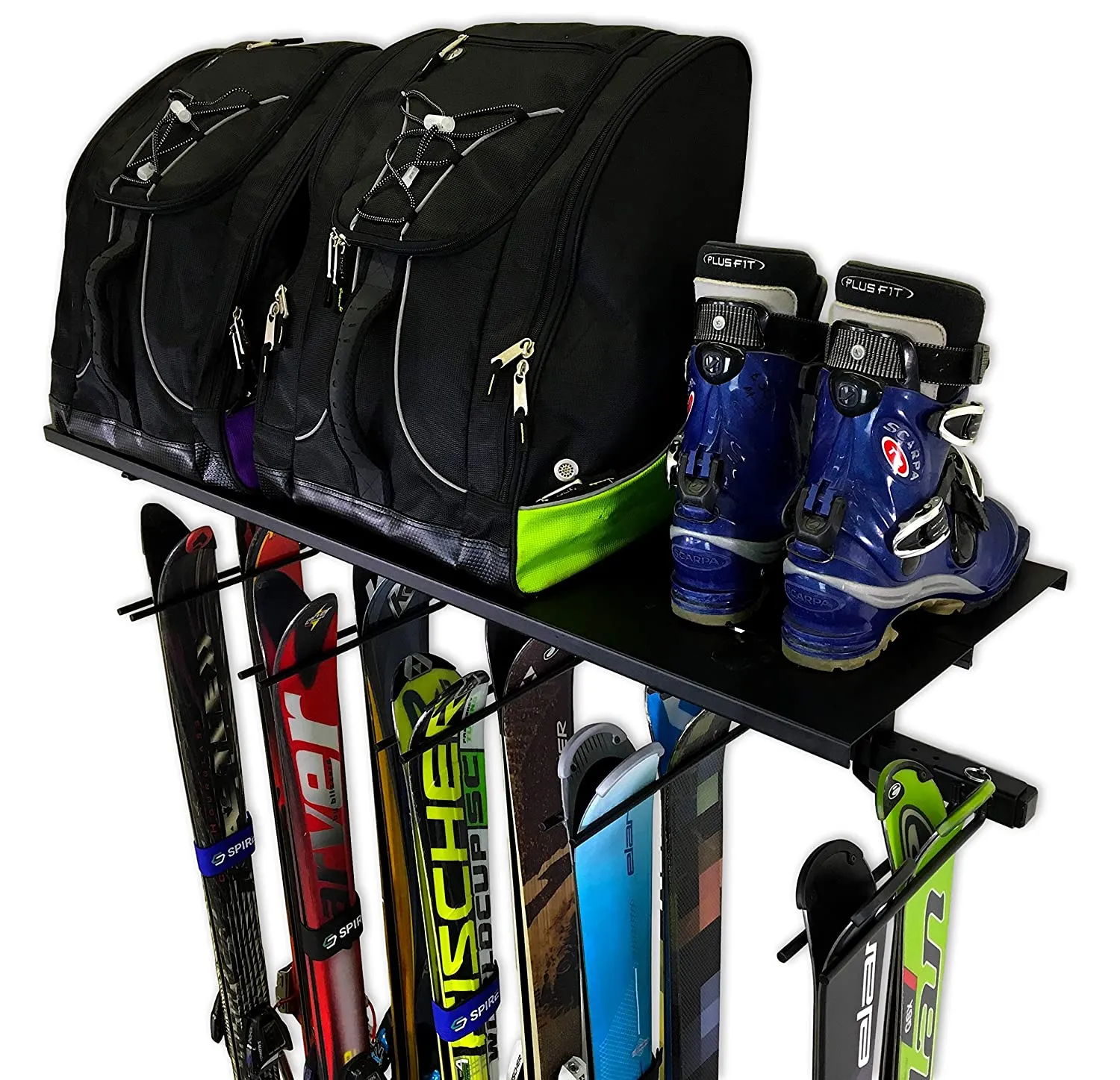 Ski Rack - Vertical 10 pairs or 12 pairs   Shelf