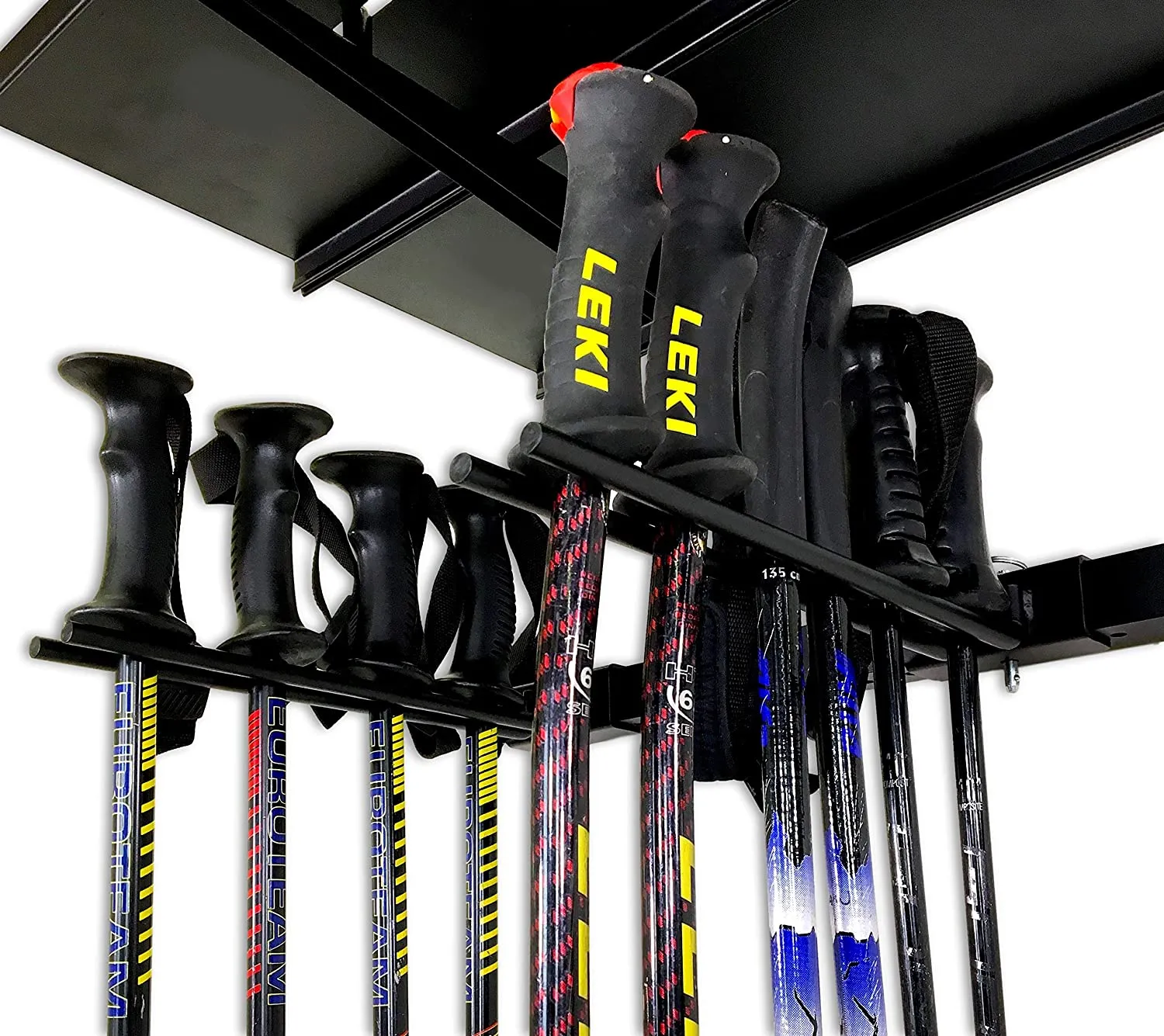 Ski Rack - Vertical 10 pairs or 12 pairs   Shelf