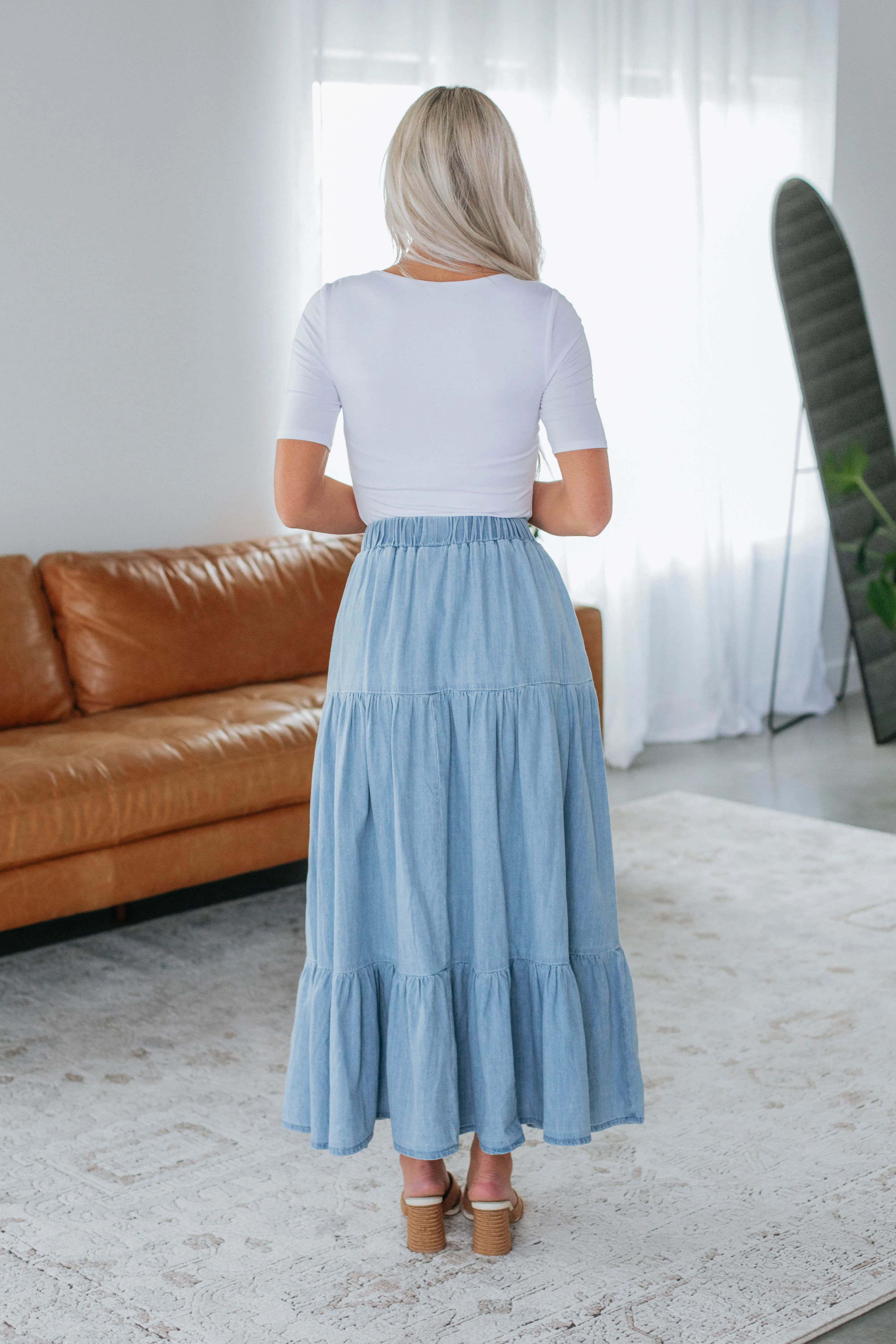 Sonni Denim Maxi Skirt