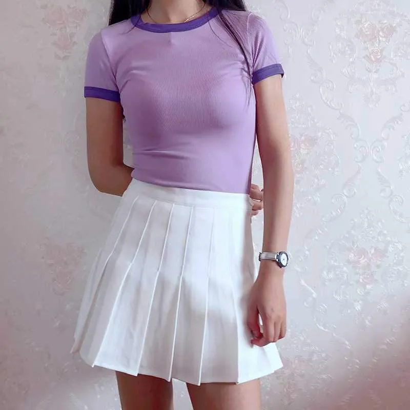 Sports Slimming A line Pleated Tennis Skirt