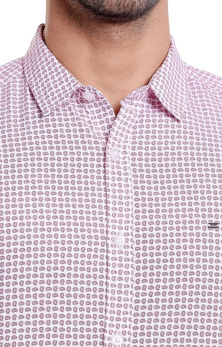 Spykar Men'S Pink Cotton Checked Casual Shirts