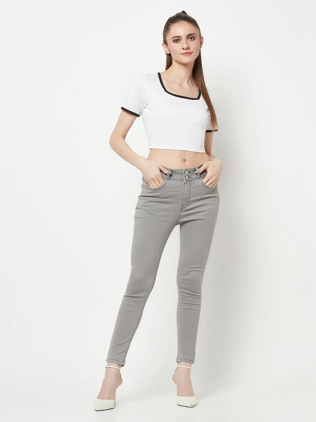 Square Neck Crop Top