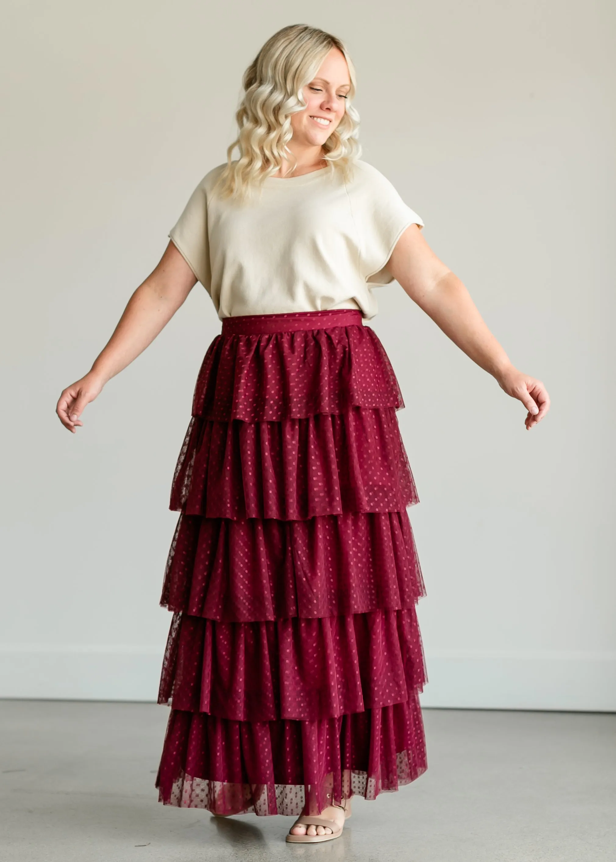 Tiered Tulle Maxi Skirt - FINAL SALE