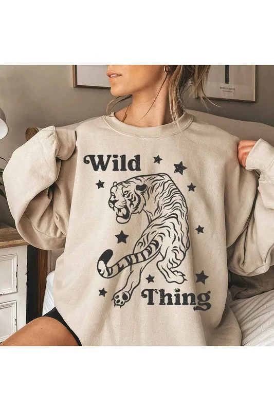 WILD TIGER STAR GRAPHIC Sweatshirt