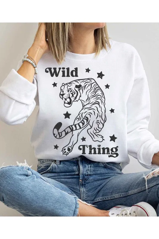 WILD TIGER STAR GRAPHIC Sweatshirt